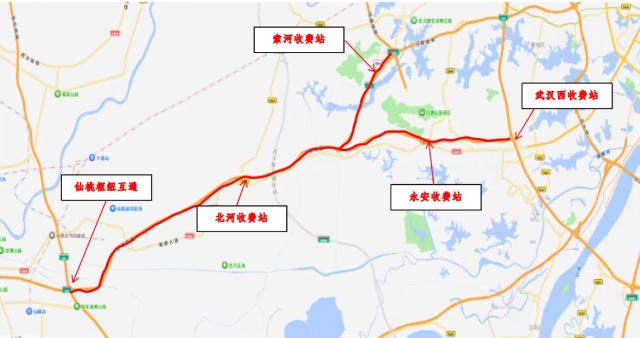 紧急提醒！沌口（武汉西）→仙桃高速将临时封闭
