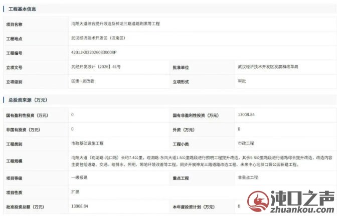 事关出行！沌口多条主干道启动改造，利好全城